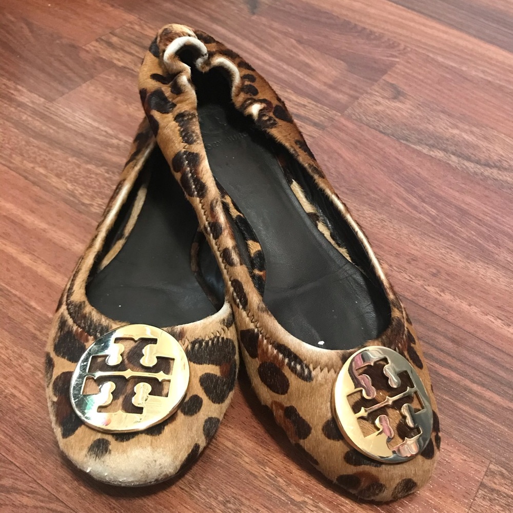 TORY BURCH no size tag cheetah flat reva